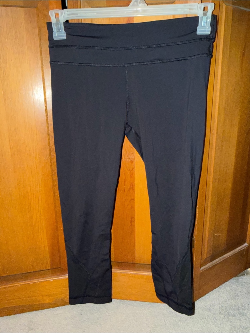 lululemon athletica Black Capri Leggings